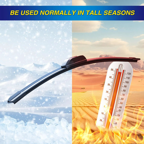Volkswagen Tiguan Silicone Windshield Wiper Blades Replacement Set Of 3 For 2018 2019 2020 2021 2022 all-weather performance