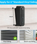 Vinyl Siding Mount For All New 2nd Gen Video Doorbell Camera, Adjustable Corner Wedge Kit For 4 Inch Standard Vinyl Siding, Black