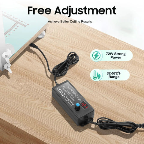 Tabletop Dope Hot Wire Foam Cutter For Styrofoam And Craft Foams with adjustable temperature control displayed on a wooden table
