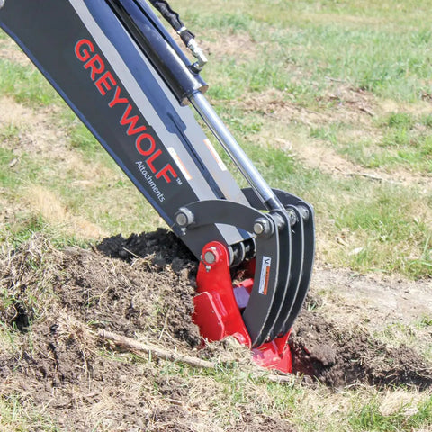 Heavy Duty Skid Steer Backhoe Attachment With 12 Inch Bucket And 6 Foot 8 Inch Digging Reach Plug And Play Steel Quick Attach