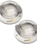 Two-pack of Safety 1st kid proof deadbolt lock with secure mount, no drilling or adhesives, fits most deadbolts under two inches wide.