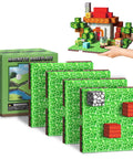 Magnetic Baseplate Set For Kids 4x4 Magnetic Building Blocks Grassland Theme STEM Toys For Boys And Girls Age 3 Plus Easy Grip Base Plate