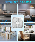 20 Inch Box Fan With 3 Speed Full Power Air Circulation in living room, bedroom, dining room, study room settings