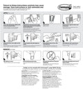 Under Sink Cabinet Caddy With No Tools Needed Holds Up To Seven And A Half Pounds Damage Free Hanging Includes 1 Caddy And 4 Strips installation instructions image