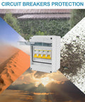 5 Way Circuit Breaker Box IP65 Weatherproof Distribution Enclosure With Din Rail ABS Plastic Cover ideal for diverse conditions