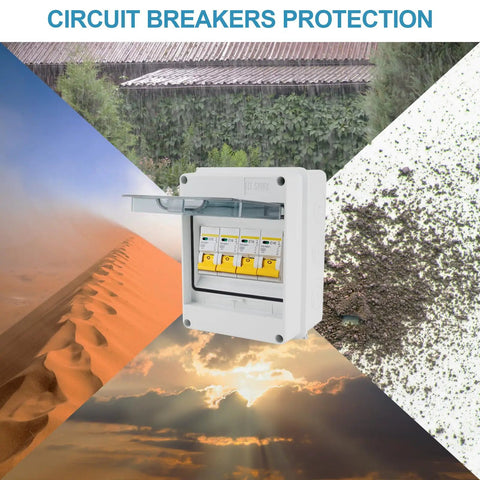 5 Way Circuit Breaker Box IP65 Weatherproof Distribution Enclosure With Din Rail ABS Plastic Cover ideal for diverse conditions