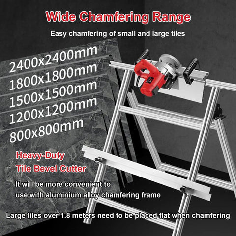 Killer Electric Tile Chamfering Machine With 43 Degree Precision Bevel Cutter And 1200W Wet Cutting Power for various tile sizes.