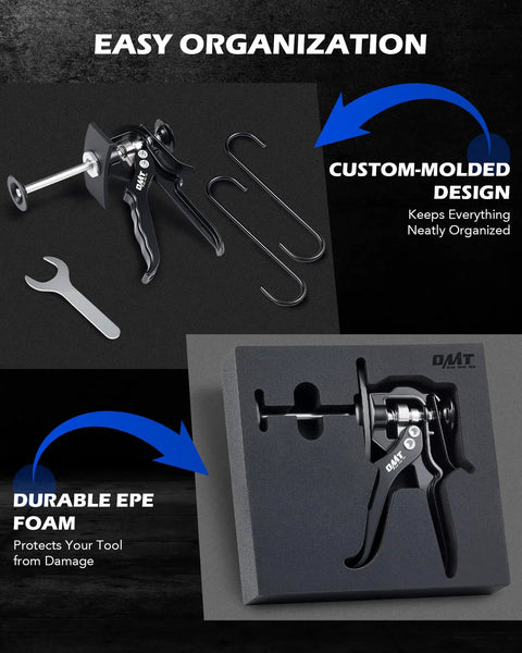 Speedy Brake Caliper Compressor For Quick Pad Replacement in custom-molded design with EPE foam for protection