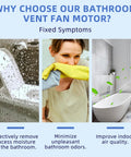Image showing benefits of using Super Handy Bathroom Fan Motor Replacement Fits Nutone Broan Perfectly Replaces All Those Part Numbers Gets Your Fan Spinning Smooth At Three Thousand Rpm Comes In A Two Pack For Quick And Easy Upgrade, including removing moisture, minimizing odors and improving air quality.