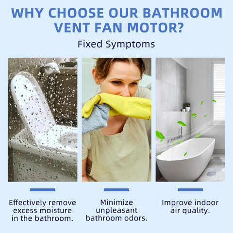 Image showing benefits of using Super Handy Bathroom Fan Motor Replacement Fits Nutone Broan Perfectly Replaces All Those Part Numbers Gets Your Fan Spinning Smooth At Three Thousand Rpm Comes In A Two Pack For Quick And Easy Upgrade, including removing moisture, minimizing odors and improving air quality.