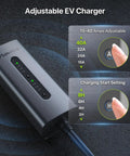 Adjustable settings on Tesla Level 2 EV Charger 40A Portable 9.6kW With NEMA 14 50 Plug 240V, 25 Ft Cable