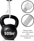 11 Inch White Zip Ties 1000 Pack Heavy Duty Self Locking Nylon Cable Ties With 50 Lbs Tensile Strength supporting 50lb weight