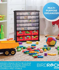 36 Drawer Craft Organizer Bin Heavy Duty Metal Hardware Storage For Nails Nuts Bolts Legos And Small Parts Versatile Parts Bin Organizer With Mini And Large Drawers For Home Workshop Garage