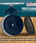 US Art Supply 12-inch sculpting wheel with metal turntable and blue wheel, front view