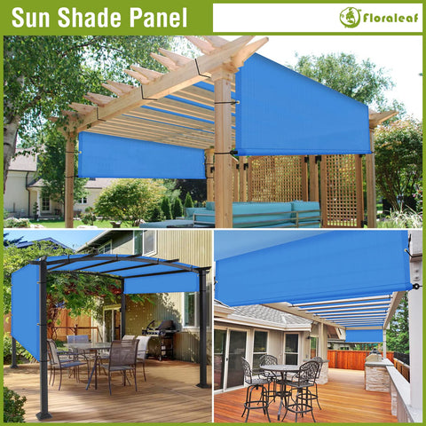 Pergola Shade Cover 15 By 17 Feet Universal Replacement Canopy For Outdoor Deck Patio Porch Backyard Gazebo With Grommets And Weighted Rods In Blue Durable And Weather Resistant.