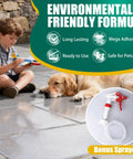 Killer Wet Look Stone and Concrete Sealer 1 Gallon High Gloss Finish in use on patio with child and dog, showcasing eco-friendly formula.