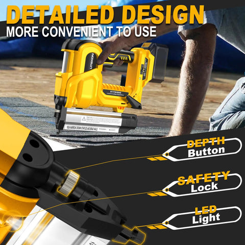 Straight Shooting Heavy Duty Cordless Brad Nailer And Staple Gun Workhorse Combining Brushless Power And Makita 18V Battery Compatibility With Adjustable Depth Controls For Weekend Warriors And Pros
