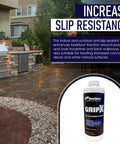 Invisible Non-Slip Coating and Sealant for Indoor Outdoor Tile Concrete Natural Stone Clear Anti-Slip Treatment in a backyard setting.