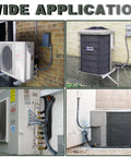 Four installations of 1 Inch Liquid Tight Conduit 5 Ft Non Metallic Flex Cable Sleeve With Hella Smooth PVC Interior for HVAC units.