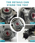 Front Wheel Bearing Hub Assembly Pair 515142 For Ford F-150 Expedition Lincoln Navigator 2011-2014 4WD close-up details