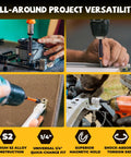 43 Piece Impact Driver Bit Set With S2 Steel Bits Magnetic Color Coded Torx Bits and Magnetizer used in DIY projects.