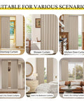 Linen Door Curtain 80 Inch Length For Doorways And Rooms Privacy On Point And Light Filtering Perfect Room Divider in various uses