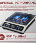 Portable Induction Cooktop 1800W Max Power With 9 Power Levels And 18 Temperature Settings One Click Boost Precise Control