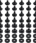 Hardcore Black Eight Thirty Two Gun Holster Screws And Rock Solid T Nuts Fastener Kit With Hex Driver For Kydex Plates And Leather Sheath No Fuss Install, twelve piece set of screws and T nuts.