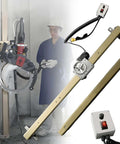 Pro Level Heavy Duty Linear Rail Kit Saw Guide Wall Cutting Track For Circular Saw 150W motor and remote control in action