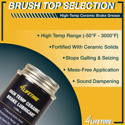 Ceramic Brake Lubricant For Extreme Heat High Temp Performance That Prevents Seizing And Squeaks Keeps Calipers Quiet And Smooth