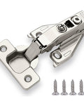 50 Pack Full Overlay Soft Close Cabinet Hinges For Kitchen Cabinets With 105 Degree Face Frame Concealed Hinges 3 Way Adjustable Clip On Plate