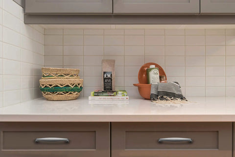 Solid Five Inch Cabinet Handles Fifty Pack In Brushed Nickel And Satin Nickel Drawer Pulls on kitchen cabinet drawer