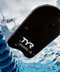 Classic Swim Kickboard For Training And Pool Workouts, All Ages, Durable Foam Kickboard in water near lane divider