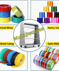 Adjustable Wire Spool Rack With Six Rods And Built In Wheel For Wall Mount Display And Storage Cord Reel Organizer with colorful spools