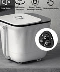 12 Pack Mini Appliance Caster Wheels With 360 Degree Rotation Self Adhesive Swivel Casters installed on white storage bin