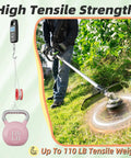 7 Piece Weed Eater String Replacement Kit For Craftsman Trimmers CMCST900 Series being used, displaying high tensile strength.