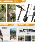 All In One Emergency Survival Kit with 360 Pcs Bug Out Bag First Aid Gear camping axe, shovel, pen, knife, tools