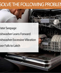 Keep Your Kitchen Rock Solid With Heavy Duty Dishwasher Mounting Bracket Kit Featuring Premium Stainless Steel Hardware Samsung Compatible Anti Vibration Stabilizer And Flush Screw Set For Easy Quick Install troubleshooting guide for dishwasher issues