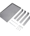 Hella Sturdy Electric Planer Stand With Heavy Gauge Aluminum Bracket Table For Woodworking Shops hardware components including bracket plate and mounting screws.