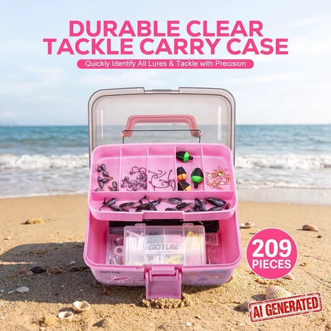 All In One Trout Fishing Tackle Kit With Pink Box Complete Soft Plastic Baits Swimbaits Scented Worms Jig Heads Sinks Floats And Sharp Hooks For Trout