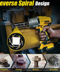 Person using Flip Lug Nut Removal Tool Kit With Dual Head Design to remove damaged bolt on machinery.
