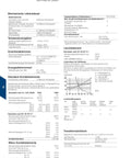 Technical specifications sheet for CombiLine-Modular II, showing mechanical lifespan, temperature data, and contact elements.