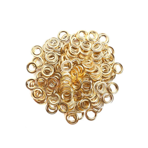 Bulk Gold Grommet Kit 1000 Pieces 6mm Grommets With Washers For Grommet Tool Banner Posters Metal Eyelets For Fabric Clothing Leather Belts Heavy Duty DIY Punching Easy Install.