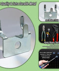 Pegboard Notch Hook 25 Pack Must Have Picture Hanger For Slatwall And Peg Wall Chrome Zinc Finish 1 1/8 Inch Long By 1 1/4 Inch High