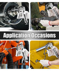Mini Grease Gun 3000 PSI Heavy Duty Pistol Grip with 9.8 Inch Hose lubricating machinery and vehicle parts