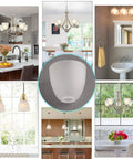 Bell Shaped Frosted Glass Shade For Ceiling Fans And Pendant Lights Replacement Lipless Glass Cover With 1 5 8 Inch Fitter Opening Easy Install For Home Decor And Modern Rooms 5.3 Inch Bottom Diameter By 4.7 Inch Tall 3 Pack in modern home settings