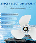 13 1/2 X 15 Outboard Propeller For Yamaha Engines 60HP Through 130HP, 3 Blade, Right-Hand Rotating, Premium Aluminum Alloy