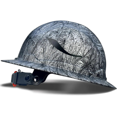G1E Full Brim Construction Hard Hat With Sunshade ANSI Class E HDPE Head Protection For On The Job Sites No Venting Lightweight All Day Comfort