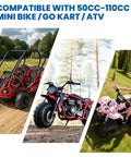 Wear-Resistant 145/70-6 ATV Tire For Quad Go-Kart And Mini Bike Tubeless 4PR Tough-As-Nails Heavy-Duty Traction on vehicles