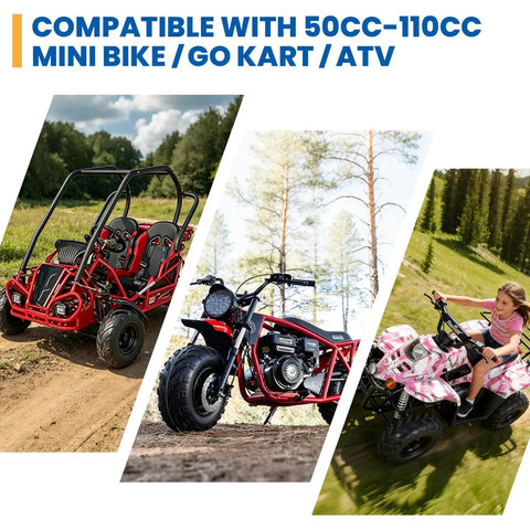 Wear-Resistant 145/70-6 ATV Tire For Quad Go-Kart And Mini Bike Tubeless 4PR Tough-As-Nails Heavy-Duty Traction on vehicles